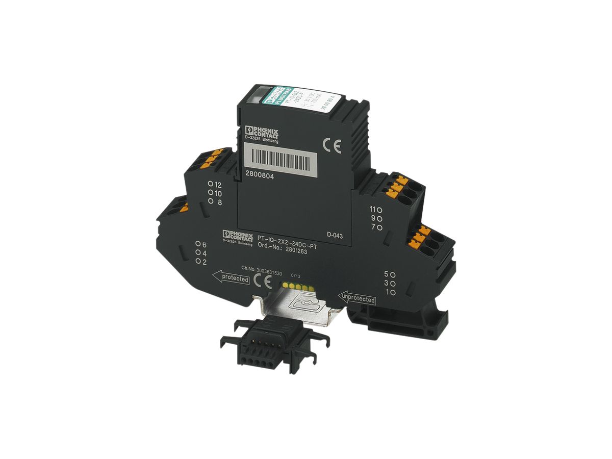 Überspannungsschutz Phoenix Contact PT-IQ 2X2 24VDC Push-In ind.Erdung