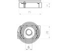 Gleitmutter mit Feder Bettermann für Profilschiene MS4121/4141 M6 Stahl