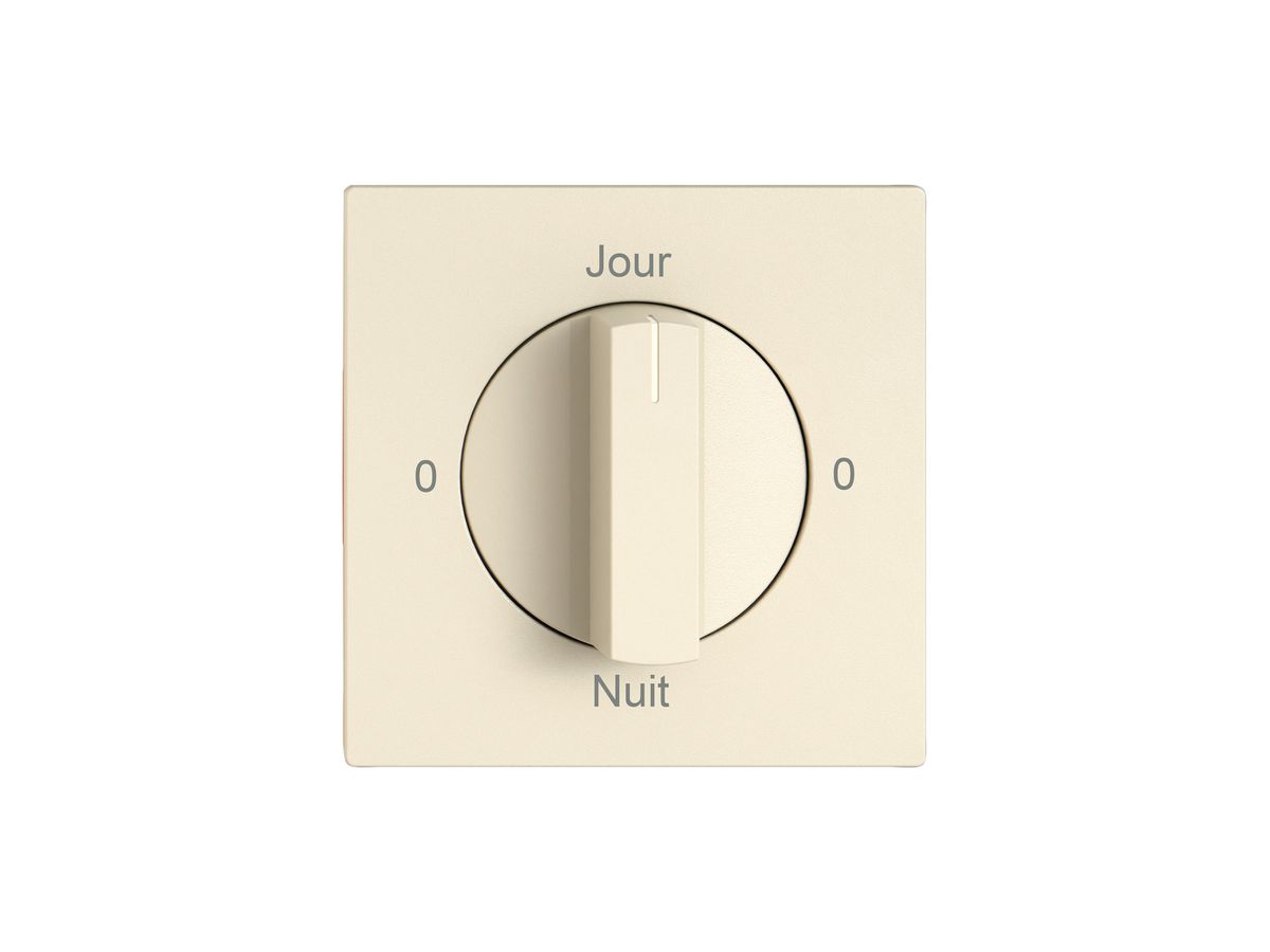 Montageset EDIZIO.liv SNAPFIX® f.Drehschalter m.Griff 0-Jour-0-Nuit cr