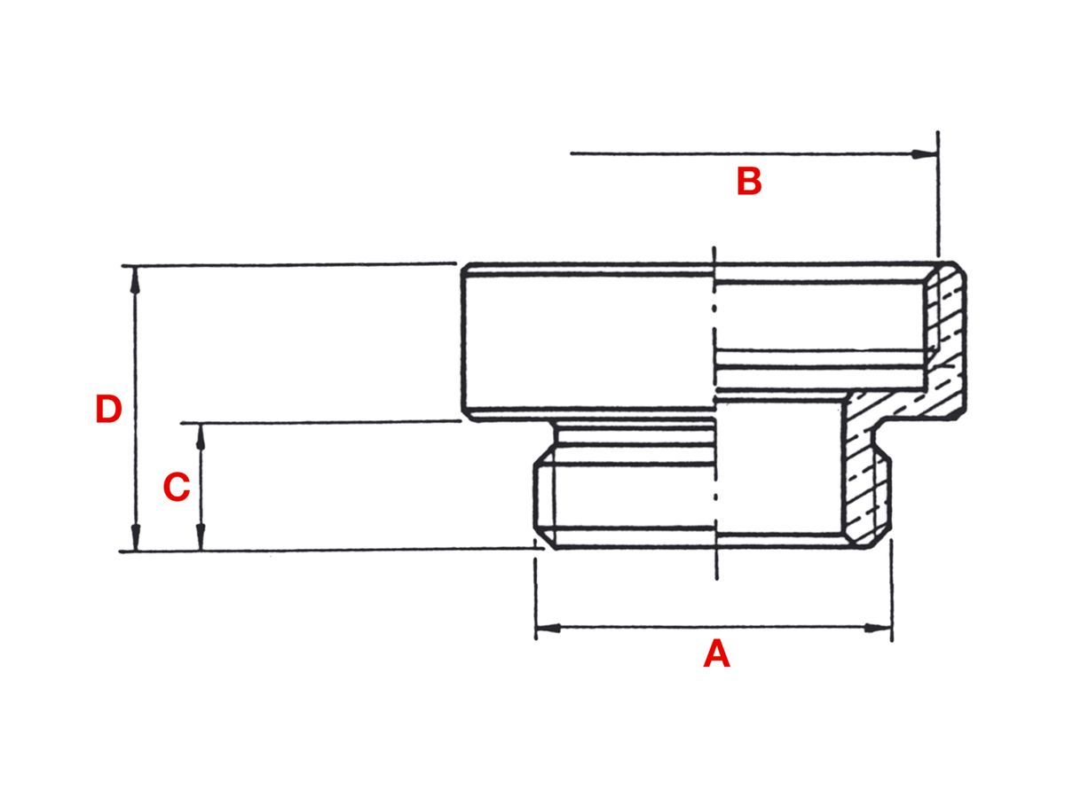 Erweiterung M20/M25 Messing vernickelt