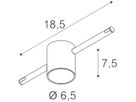 Seilleuchte SLV COMET für TENSEO, GX5.3 50W IP20 weiss