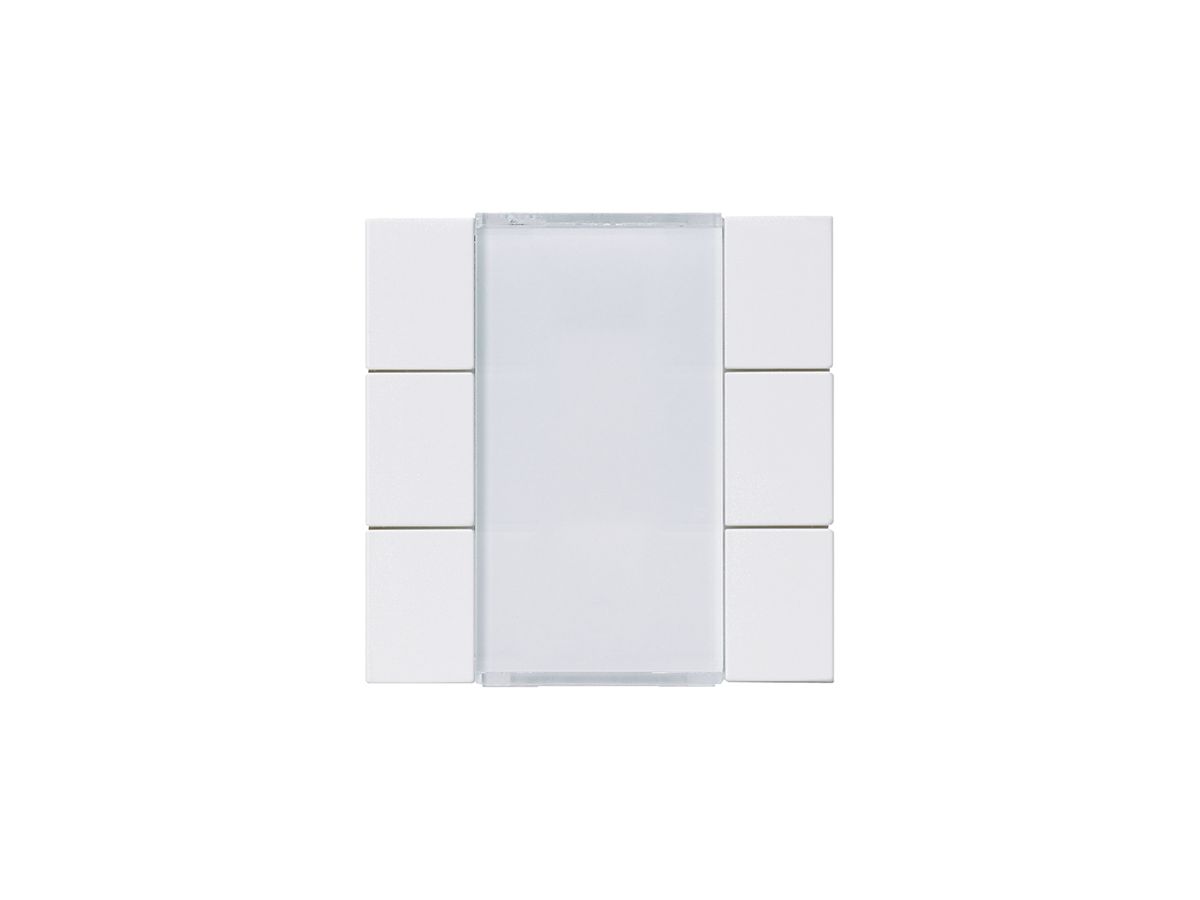 Tasterfront Hager basico KNX 6-fach weiss 45×45mm