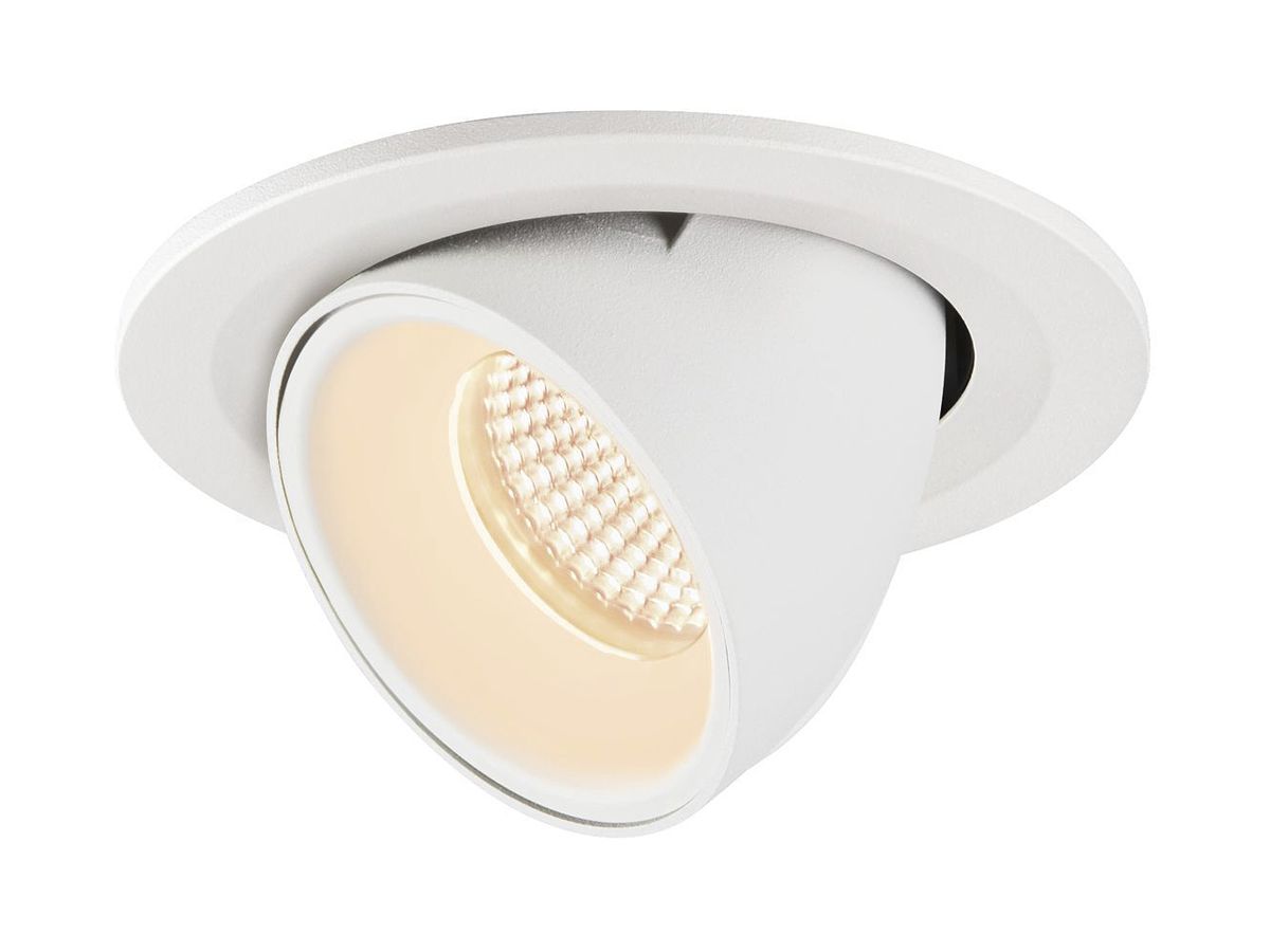 EB-LED-Downlight SLV NUMINOS GIMBLE S, 8.6W 250mA 720lm 2700K 20° ws