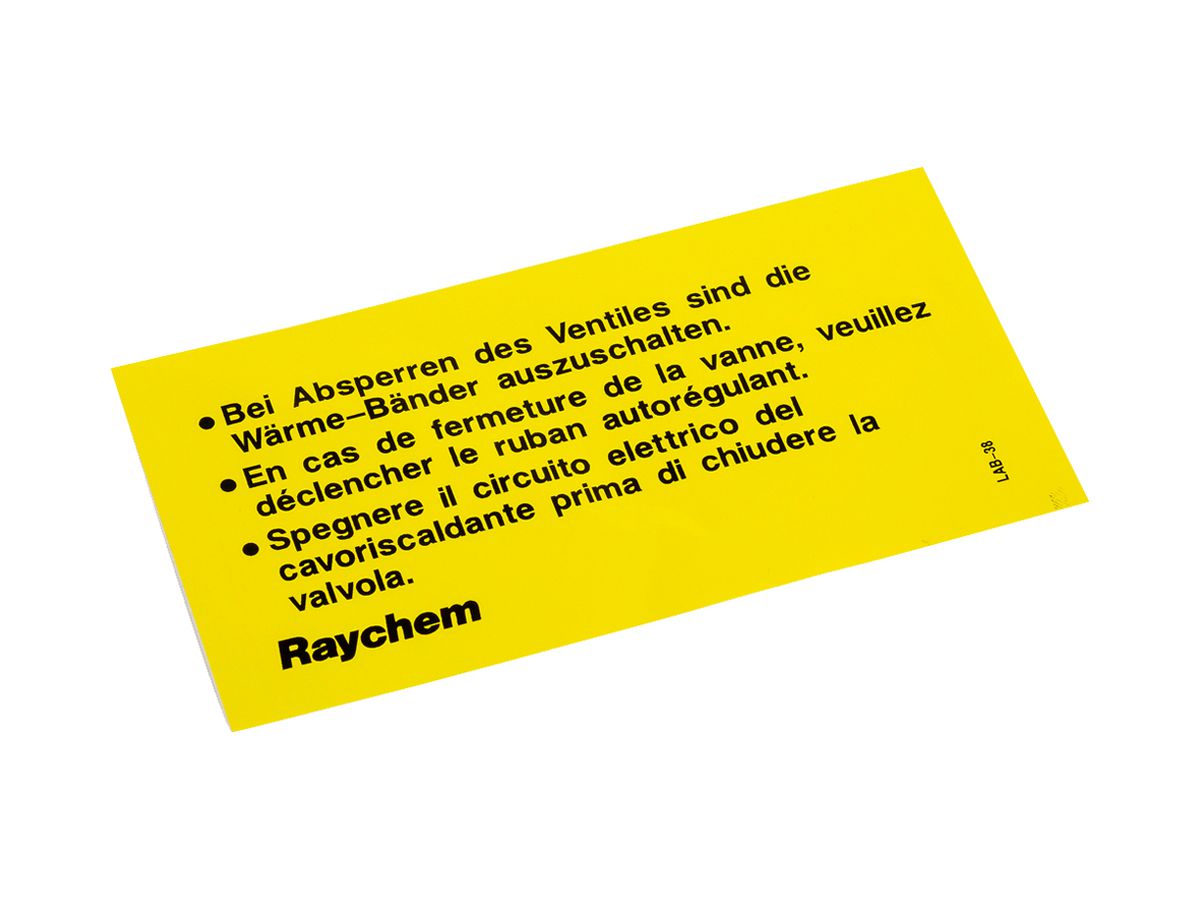 Warnschild Kunststoff LAB-38