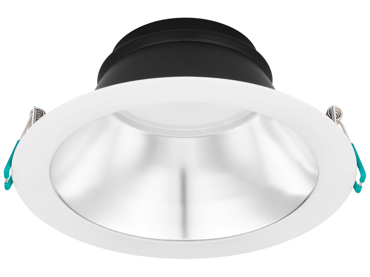 LED-Downlight Sylvania Nexo 150 19.5W 800…2350lm 3000…4000K IP54 WB Ø150 weiss