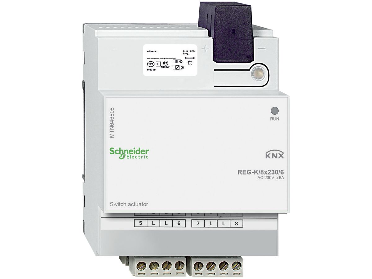 REG-Schaltaktor KNX Schneider Electric 8×230V MTN646808