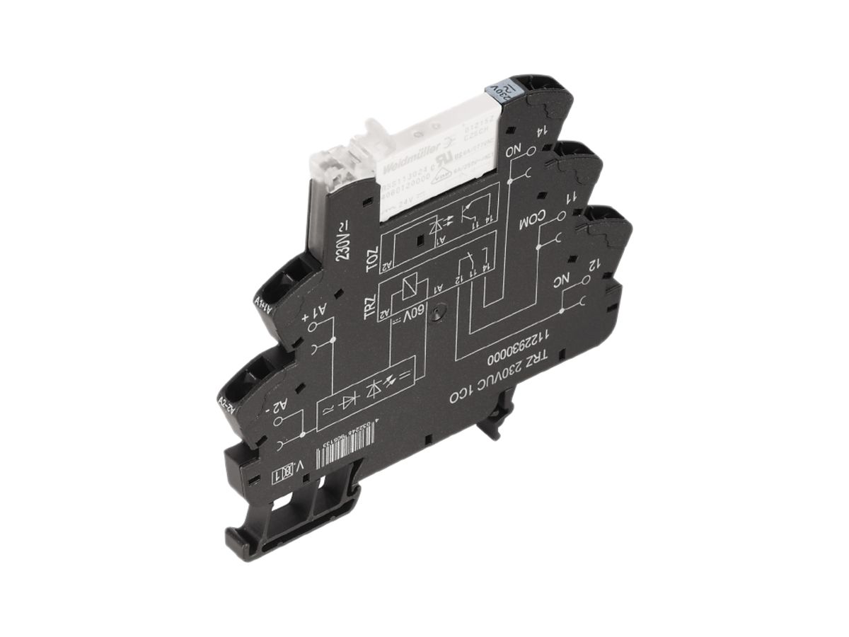 Relaiskoppler TERMSERIES TRZ 60VUC LED grün 1W 250VAC 6A Zugfeder