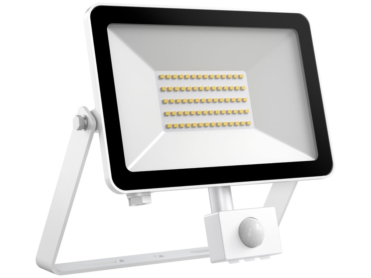 LED-Strahler DOTLUX FLOORslim-sensor 50W 5650lm 3000K 120° weiss