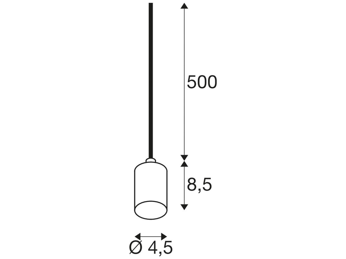 Pendelleuchte SLV FITU PD E27 1×15W DIM Ø45mm gold