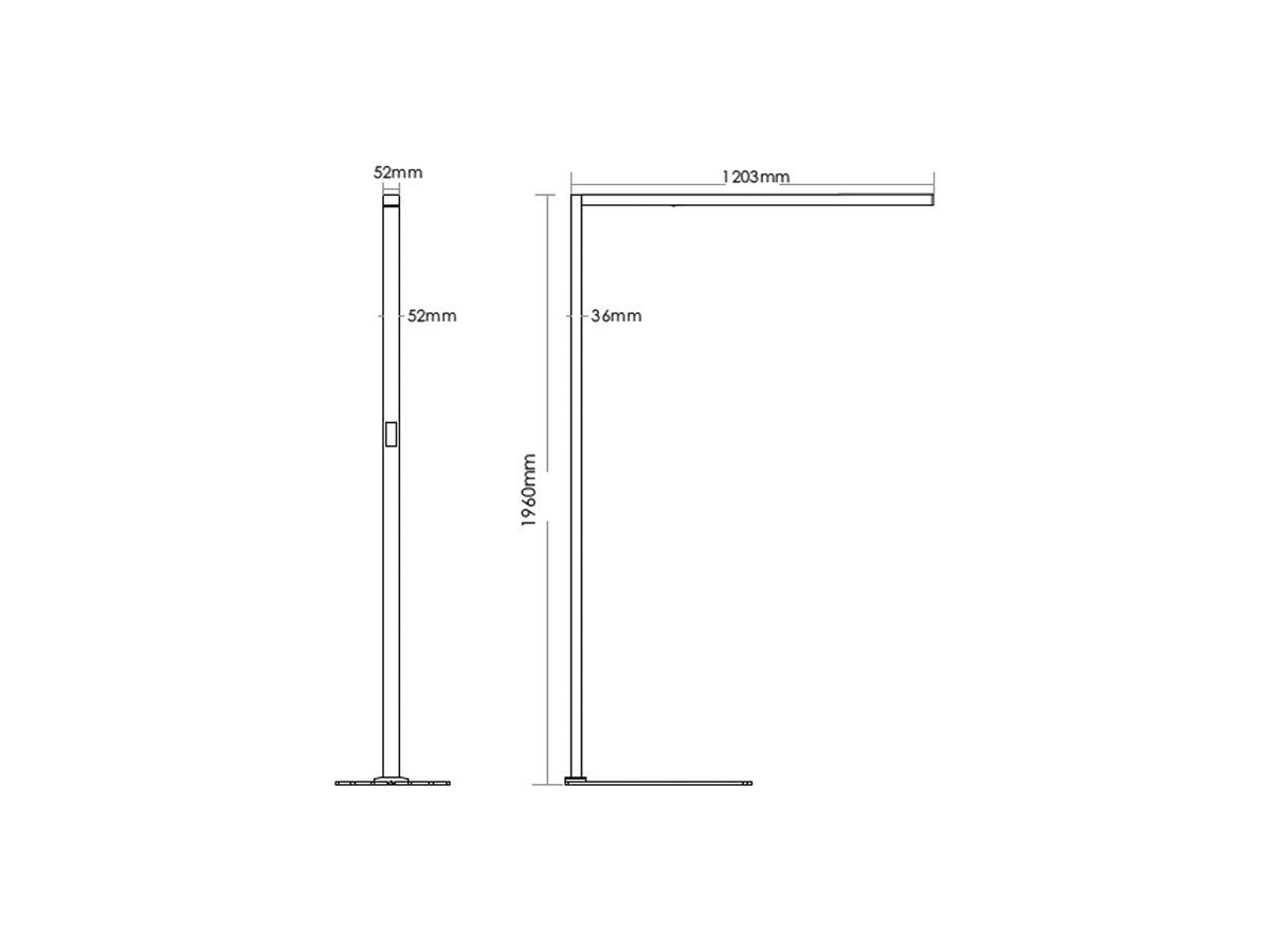 LED-Stehleuchte Sir Heian OCULUS 80W 9600lm 3000…6000K SEN schwarz