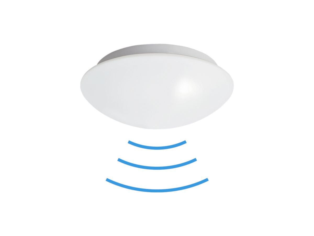 Sensorleuchte Züblin HF Blanco Plus IP44, opal