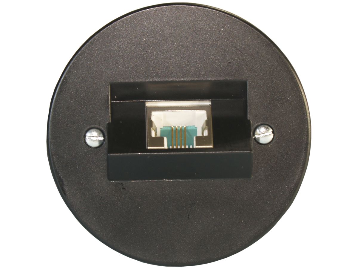 UP-Dose 1×RJ45/s 4P ITplus schwarz P 58mm