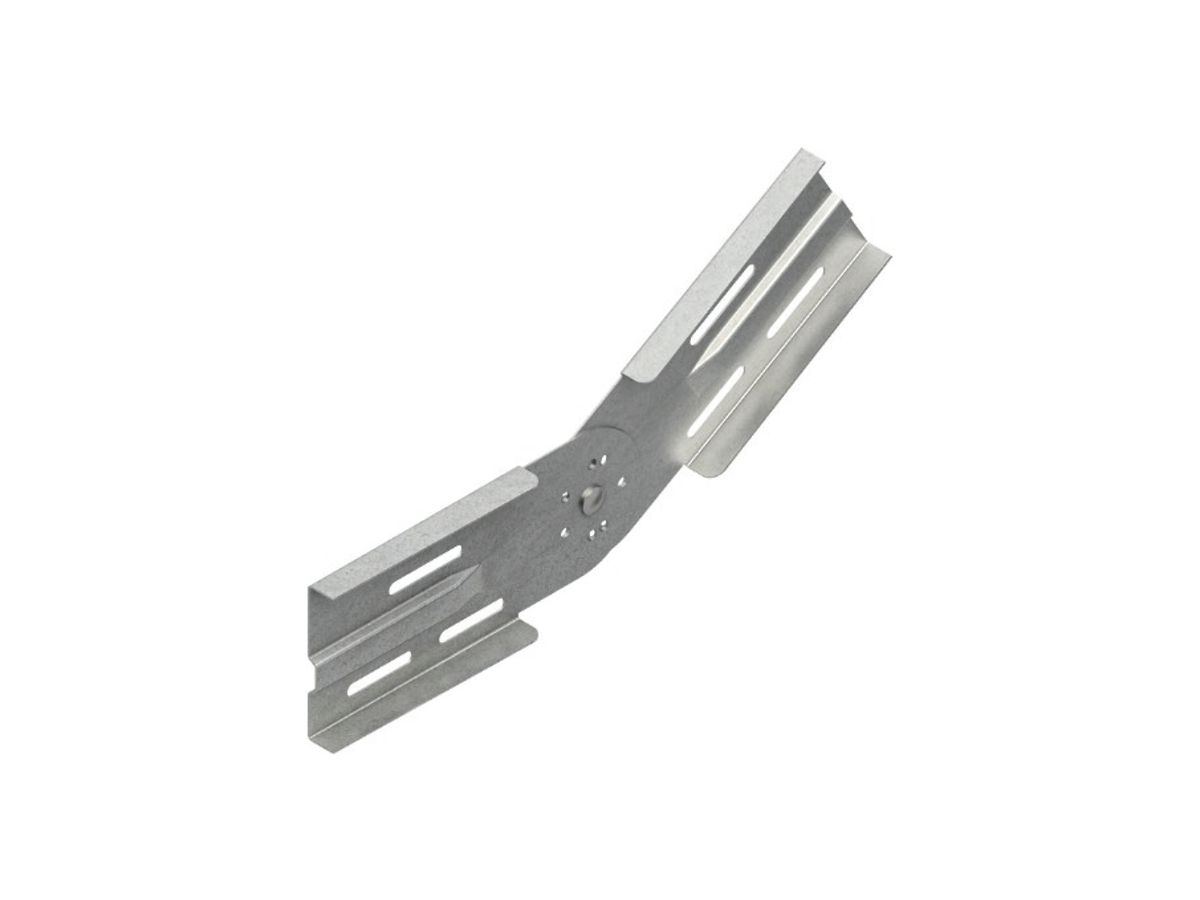 Gelenkverbinder Niedax, vertikal, H=106.5mm, Stahl, feuerverzinkt