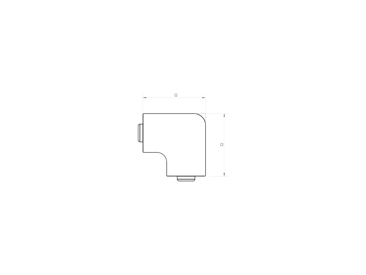 Flachwinkel Bettermann zu Installationskanal WDK reinweiss 20×20mm