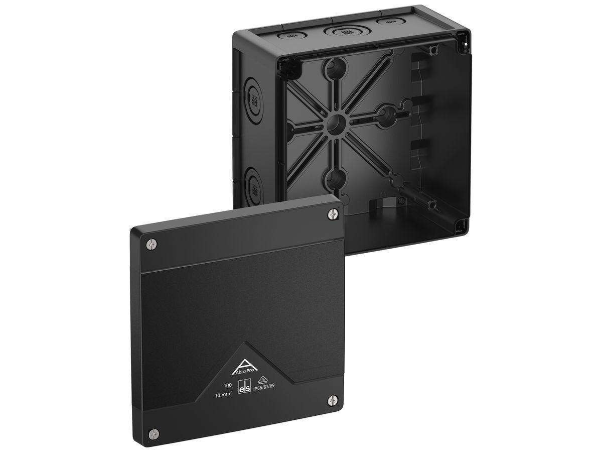 AP-Abzweigdose Spelsberg Abox Pro 100-L/sw 152×152×85mm IP69 sz