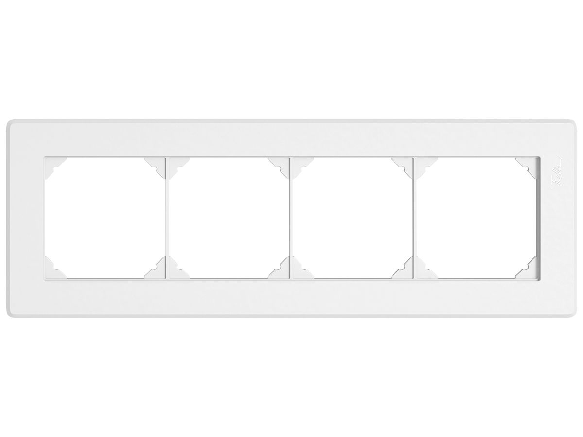 UP-Kopfzeile EDIZIO.liv SNAPFIX® 1×4 für frei wählbare Kombinationen weiss