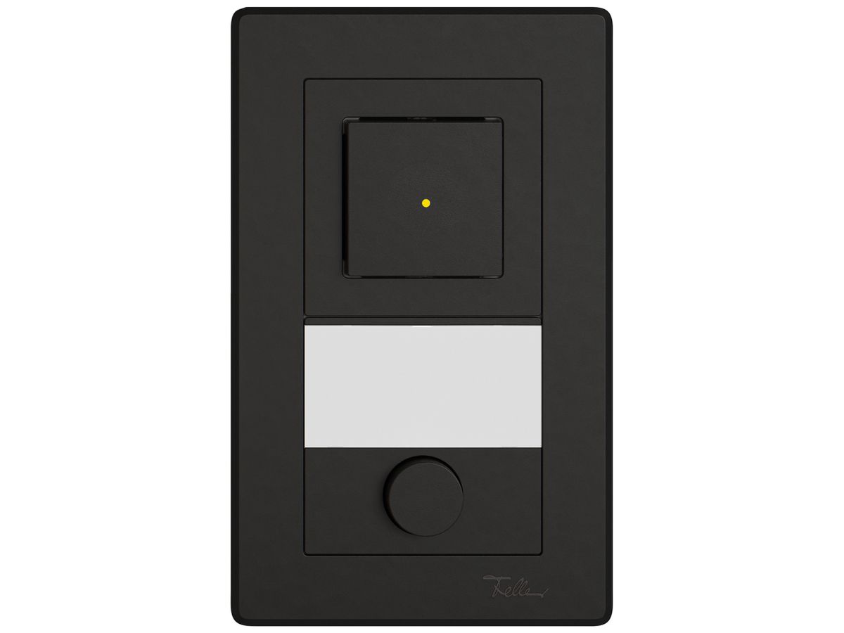 UP-Kombination EDIZIO.liv SNAPFIX® 2×1 156×96mm Wechsler+Schliesser bel.schwarz