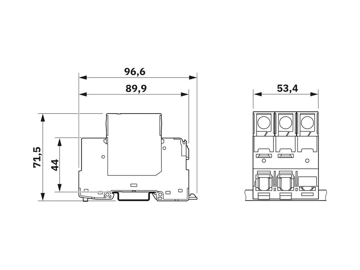 Überspannungsableiter PX VAL-SPP-T2-335-3+0-UT TN-C 3L 240V 315A 80A 3TE