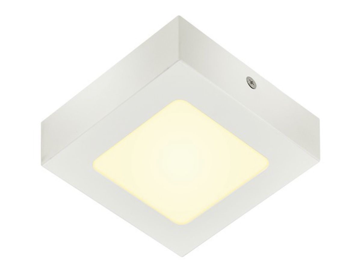 LED-Decken-/Wandleuchte SLV SENSER 12 SQUARE 8.2W 480lm 3000K 115×115×35mm weiss