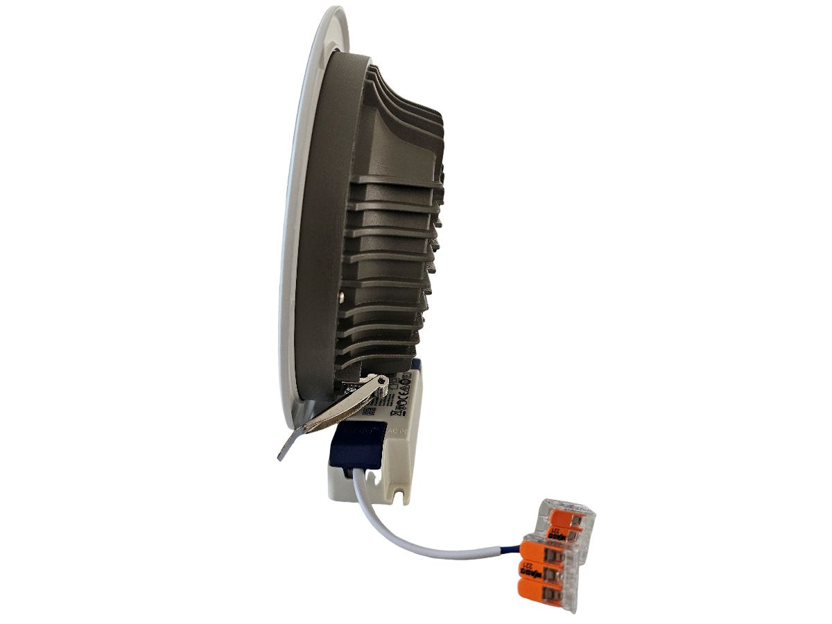 EB-Downlighter IP20 /240V/ ¥190x70 - LED-Chip 15W/5000K/1200lm/CRI80