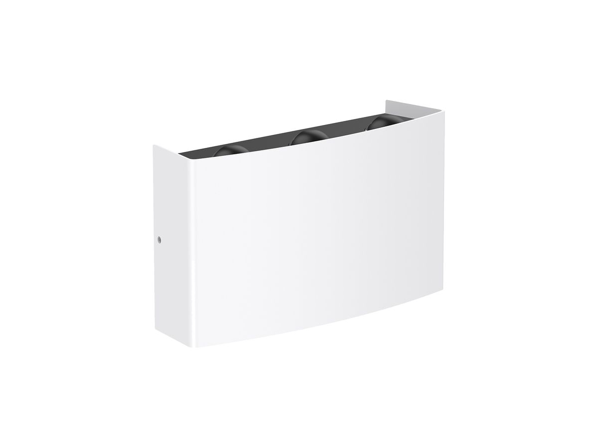 LED-Wandleuchte DOTLUX Sixfold 6W 320lm 3000K IP65 direkt/indirekt 165×94mm ws