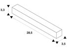 Flex-Verbinder SLV für AP-Stromschiene S-TRACK DALI 3-phasig weiss