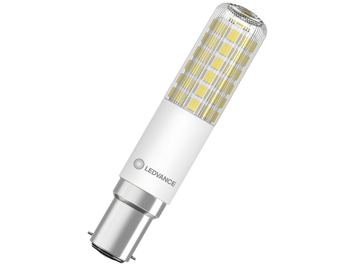 LED-Lampe LEDVANCE SPECIAL B15d 8W 1055lm 2700K DIM Ø18×90mm klar