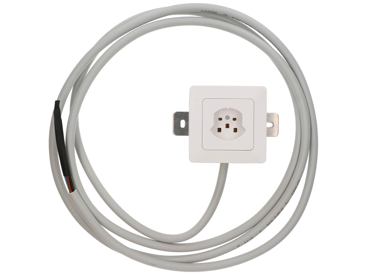 AP-Steckdose priamos 1×Typ 25 16A 230V IP20 weiss
