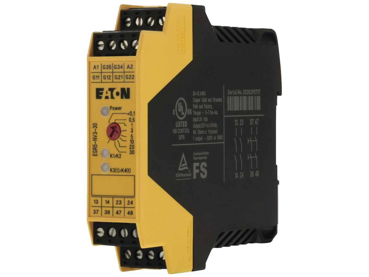 Überwachungsrelais Eaton ESR5-NV3-30 24VDC 5A 22.5×99×114.5mm