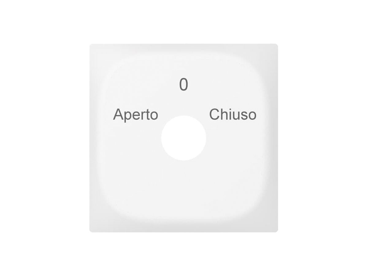 Frontrahmen SIDUS mit Gravur weiss