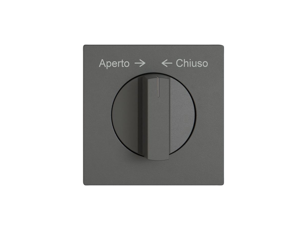 Montageset EDIZIO.liv SNAPFIX® f.Drehschalter m.Griff Aperto → ← Chiuso dgu