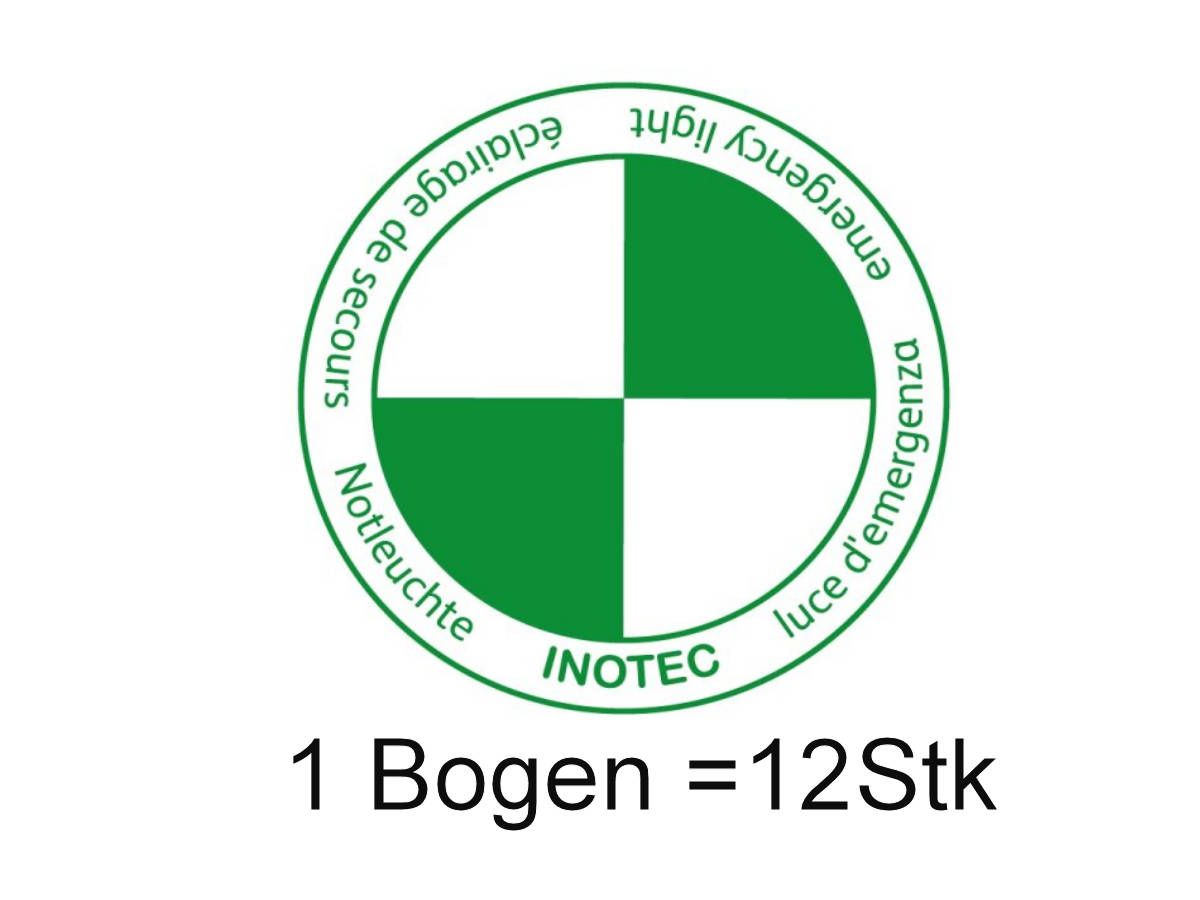 Notlich-Symbol Kleber 30mm - 1 Stk = Bogen à 12 Stück