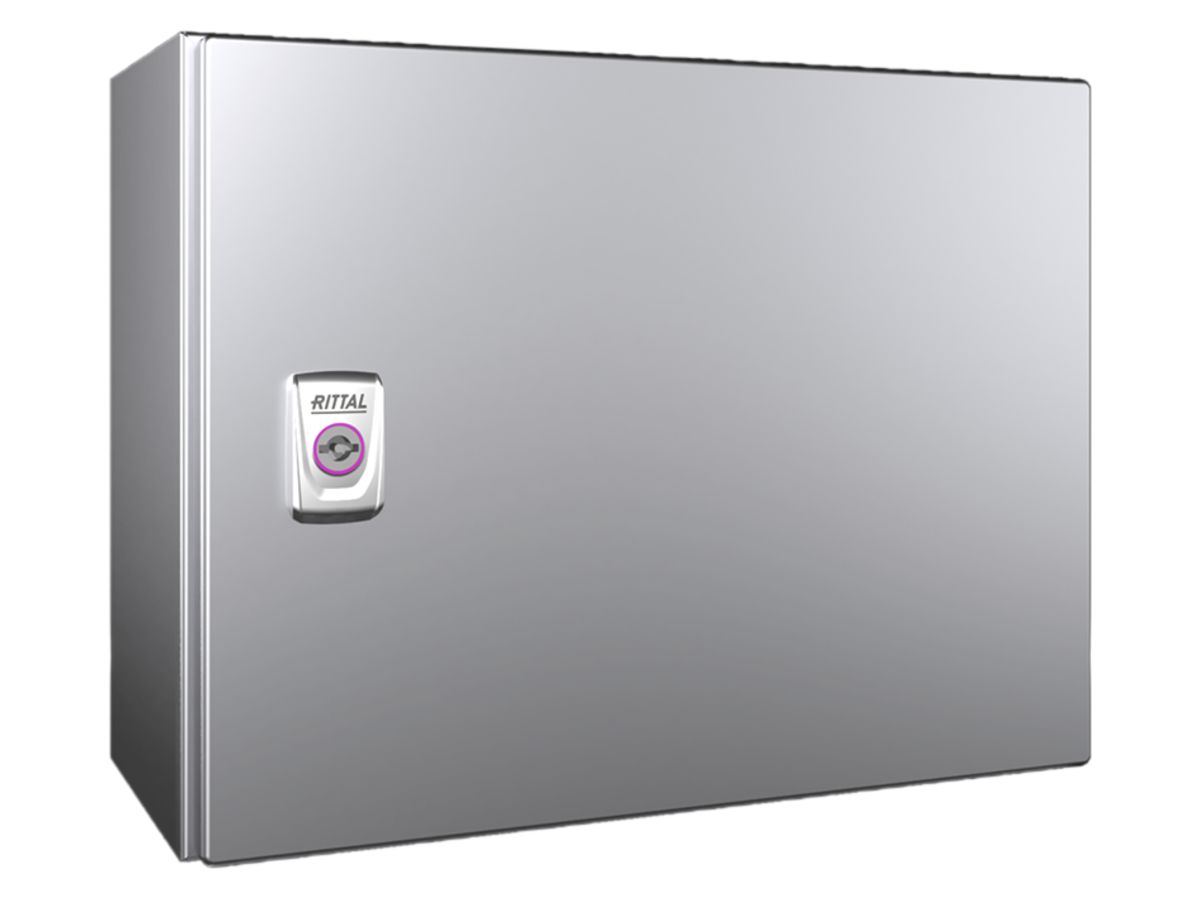 Kompakt-Schaltschrank Rittal AX, 1-türig, IP66, 380×300×210mm, Edelstahl V2A