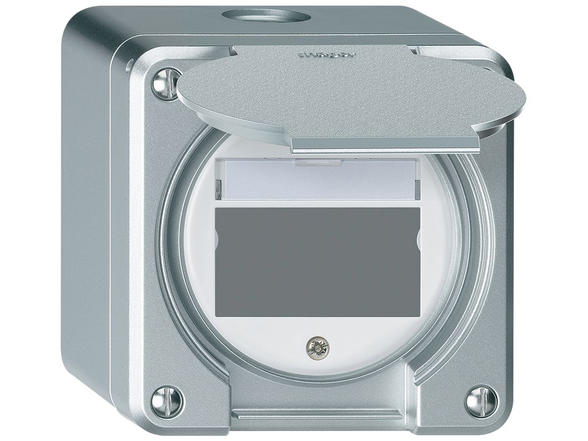 AP-Montageset robusto IP55 flach aluminium für Multimedia-Modul