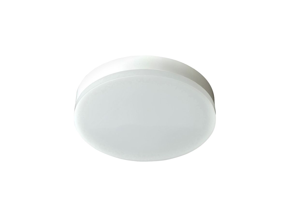 LED-Deckenleuchte Z-Licht FlachLED 12W 900lm 3000K IK8 Ø220mm IP44 PC weiss