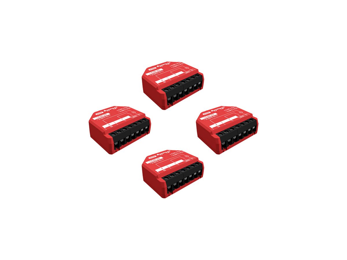 EB-RF-Schaltaktor Shelly 1PM Gen3 1-Kan BLE/Wi-Fi 110…240V 4Stk