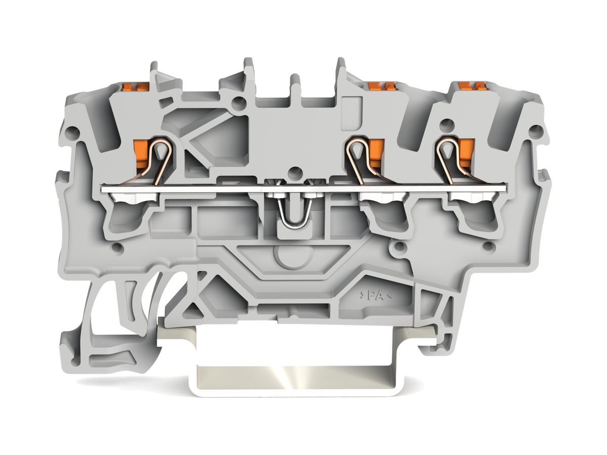 Durchgangsklemme WAGO TOPJOB-S 1.5mm² 3L grau Serie 2201