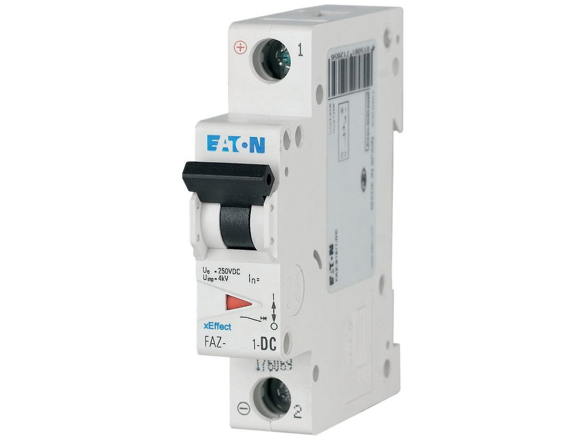 Leitungsschutzschalter Eaton FAZ-C10/1-DC 1P 250V C 10A 1TE
