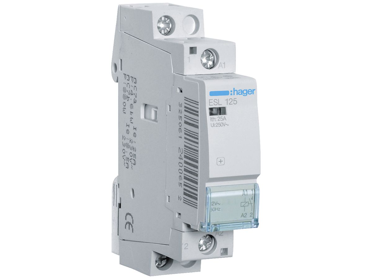 REG-Schütz Hager 12VAC 1 Schliesser 25A 1TE