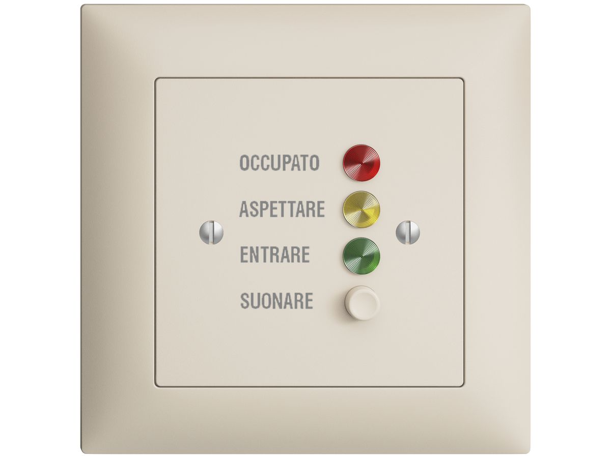 UP-Türstation für Rufleuchte I, EDIZIOdue crema