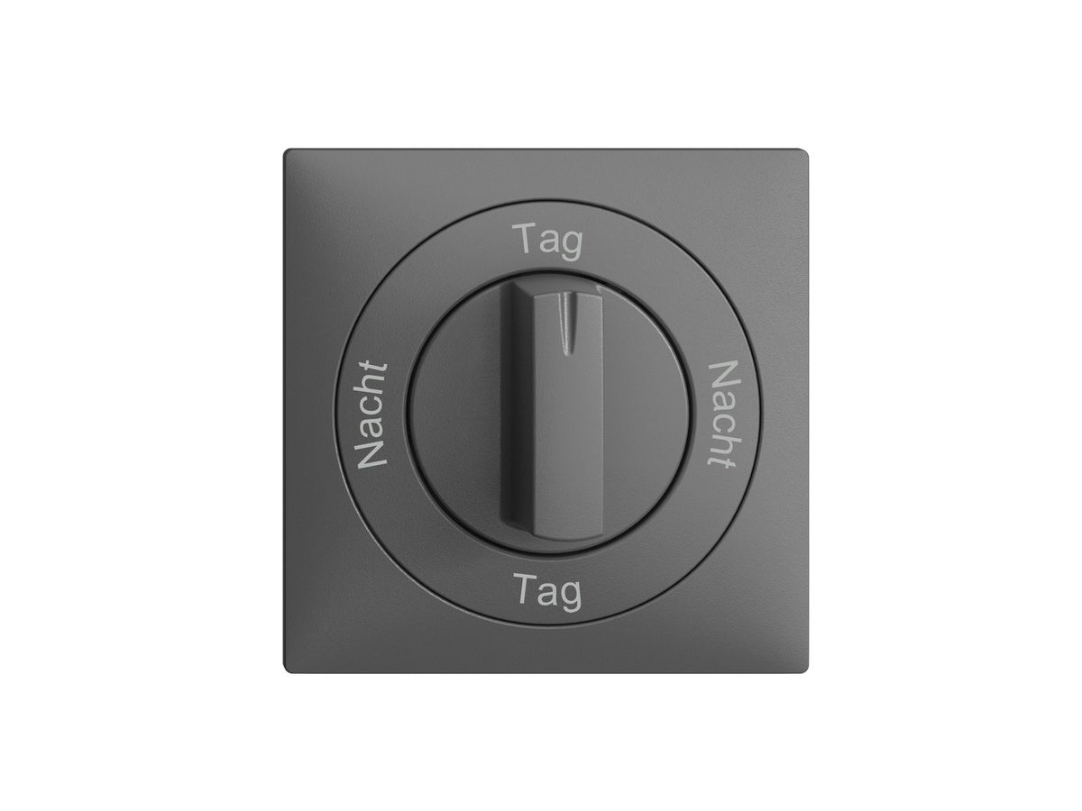 Frontset Nacht-Tag-Nacht-Tag EDIZIOdue 60×60mm dunkelgrau