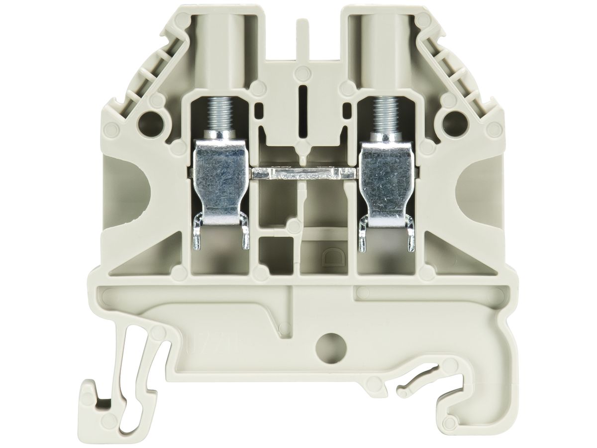 Durchgangs-Reihenklemme WT 0.14…6mm² 32A 1000V 2×Schraub.1 Et.Hutschiene TH35 gr