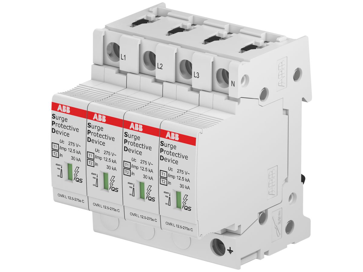 Überspannungsableiter ABB proM compact T1-T2 4L mit Reserve Varistor