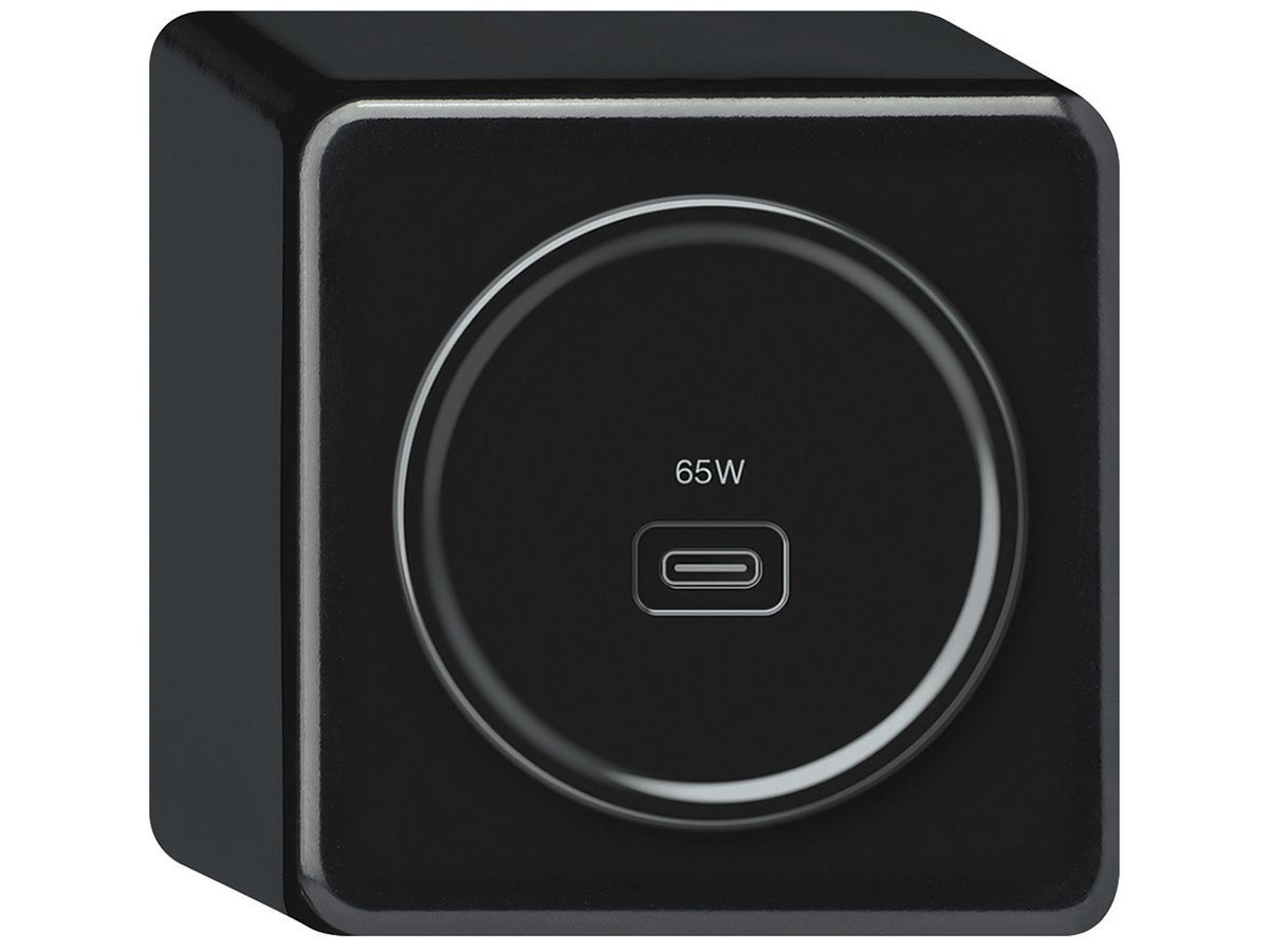 AP-USB-Ladesteckdose origin 1×USB-C 3250mA 20V schwarz