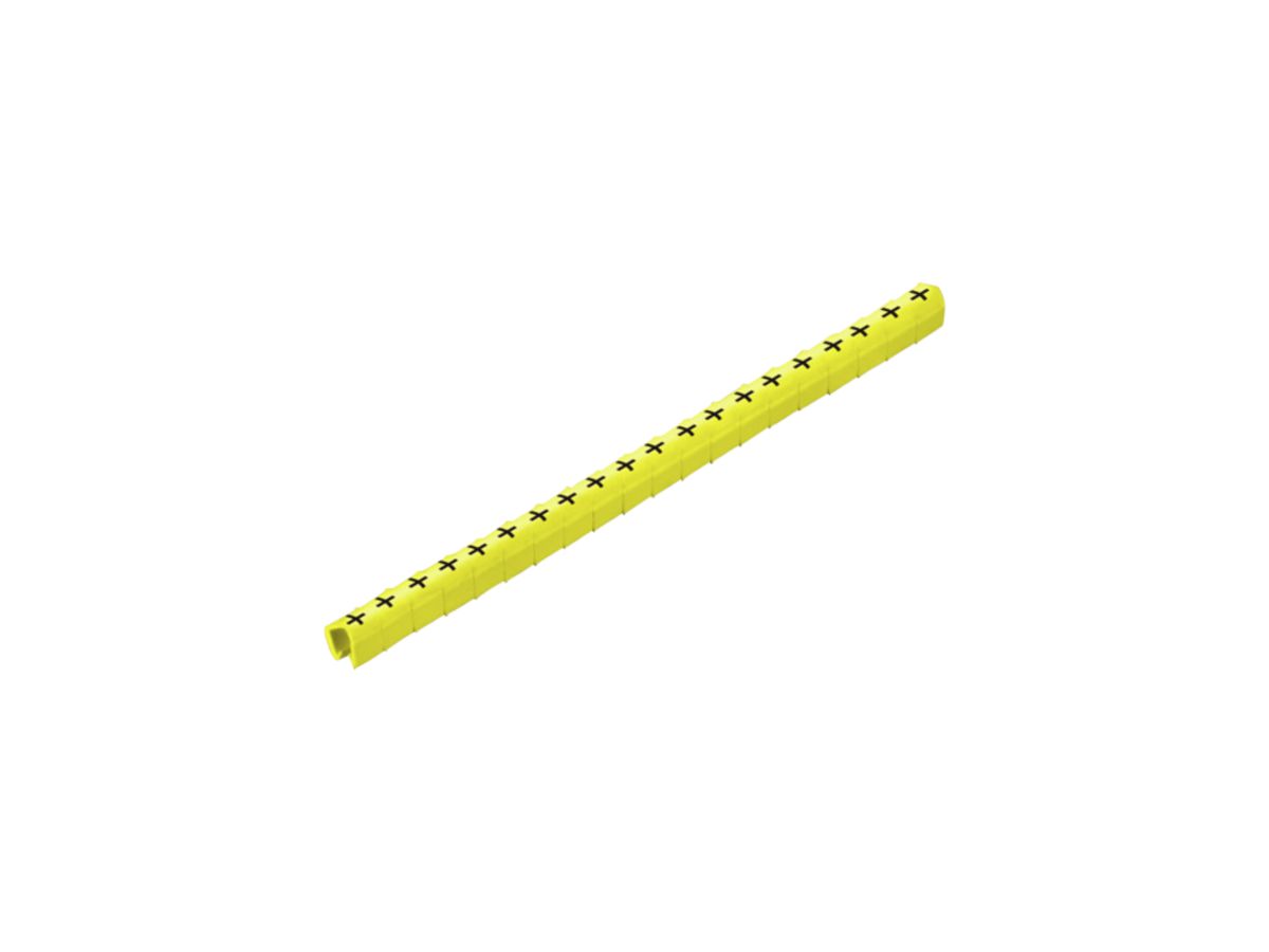Leitermarkierer Weidmüller CLI C MP für Ø2…3mm 3×4mm Symbol: -, gelb