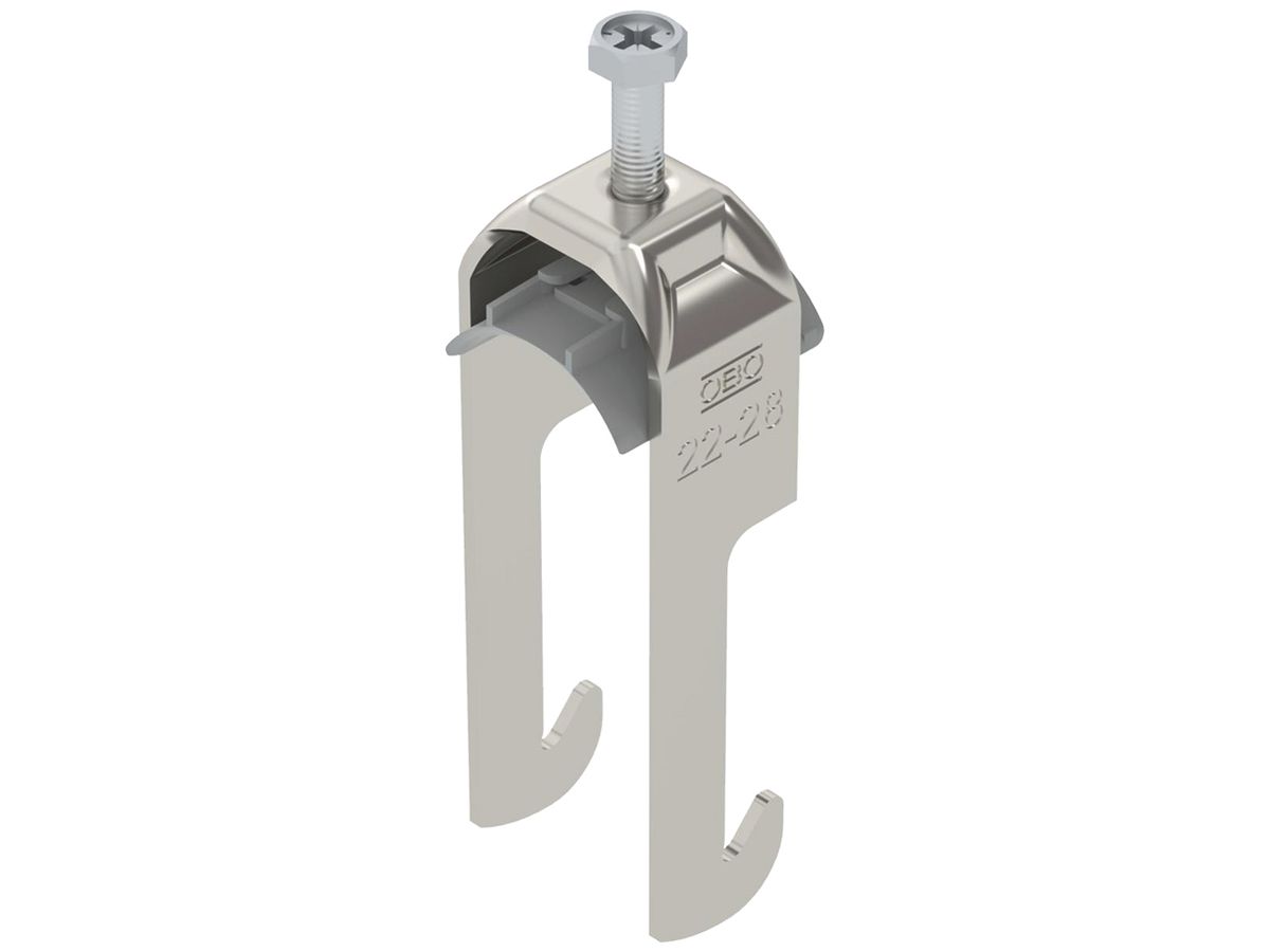Schnellverleger BET 2056 W-Fuss Kunststoff 22…28mm 1×Kabel A2 1.4301