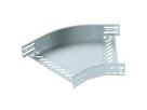 Bogen BET RB 45° 60×300mm Stahl bandverzinkt