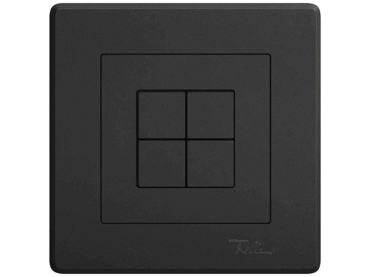 UP-Abdeckset EDIZIO.liv KNX/Wiser SNAPFIX® Schalter/Taster f.4 Tasten sz