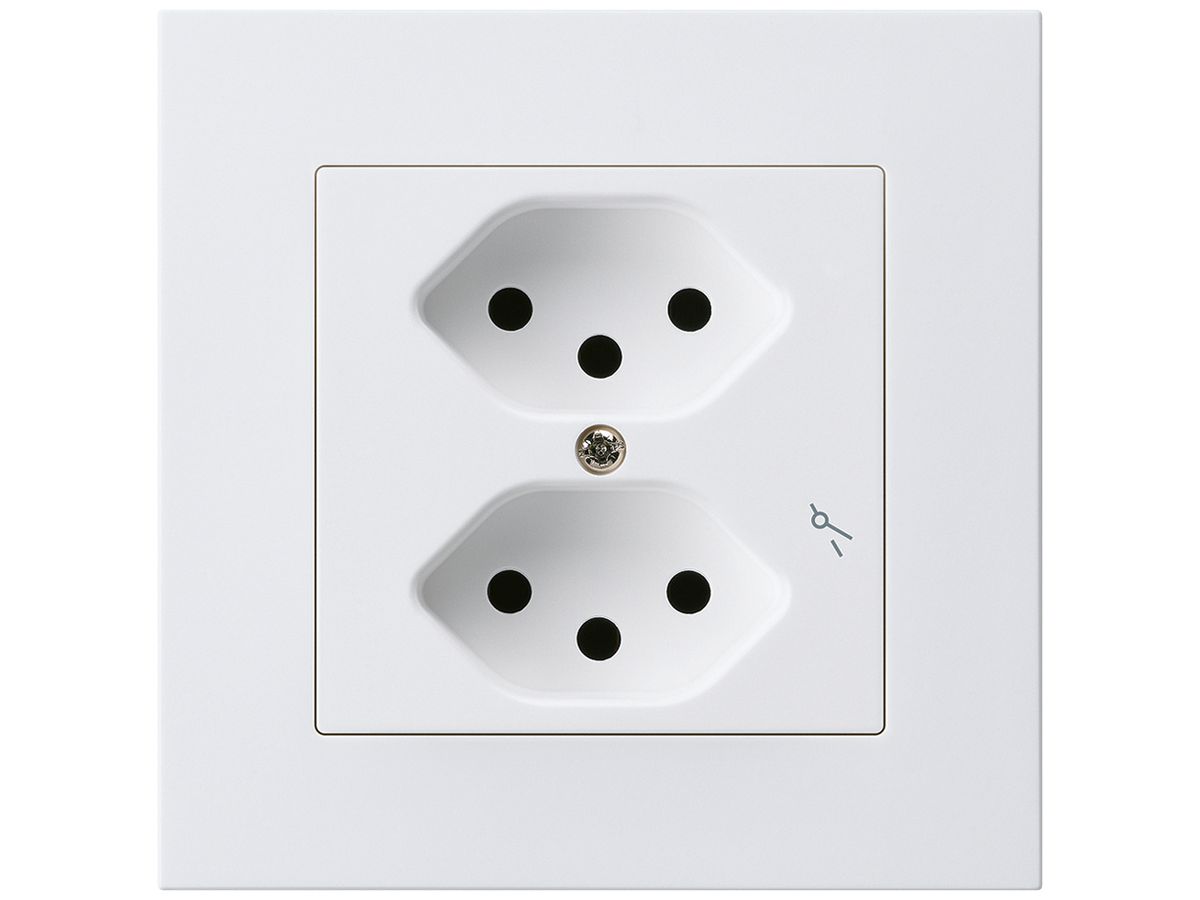 UP-Steckdose kallysto.pro 2×T13/1 weiss