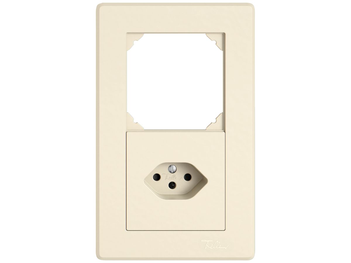 UP-Kombination EDIZIO.liv SNAPFIX® 2×1 156×96mm leer+1×T13 crema